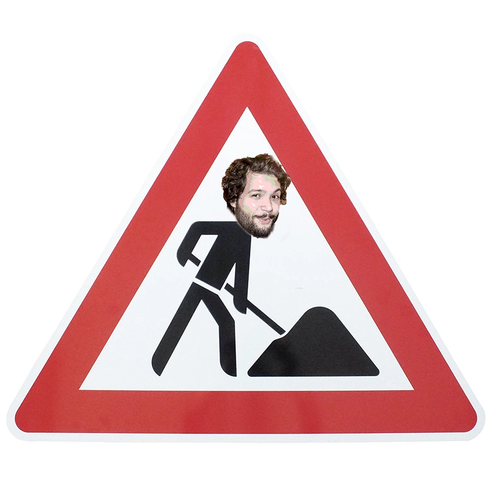 Baustellenschild
